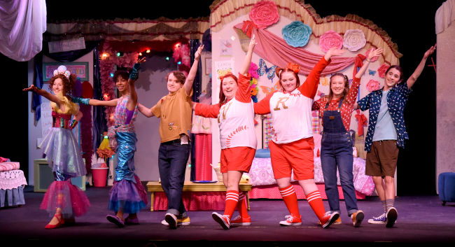 Final performances of the kid-approved musical this Saturday & Sunday Scene from Fancy Nancy: The Musical; photo by Camille Mahs